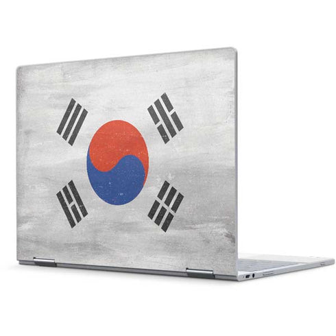 South Korean Flag Distressed Pixelbook Skin